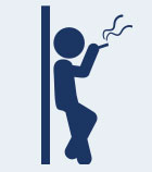Smoking contributes to the build-up of fatty deposits in the arteries (atherosclerosis), which can lead to blood clots.