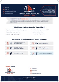Wound Care Flyer - Harbour Vascular